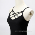 front collar staggered camisole